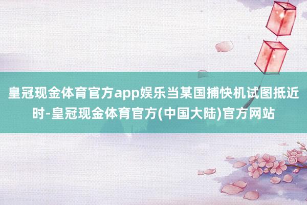 皇冠现金体育官方app娱乐当某国捕快机试图抵近时-皇冠现金体育官方(中国大陆)官方网站