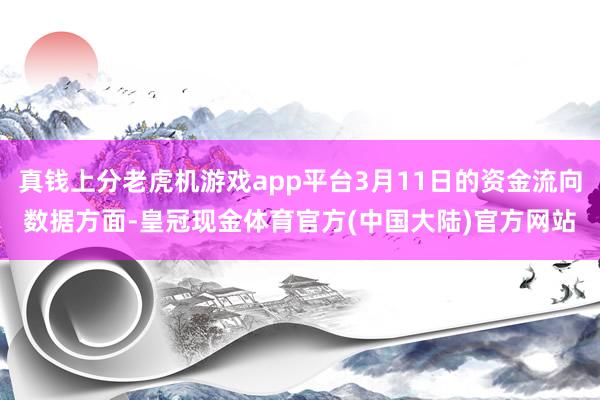 真钱上分老虎机游戏app平台3月11日的资金流向数据方面-皇冠现金体育官方(中国大陆)官方网站